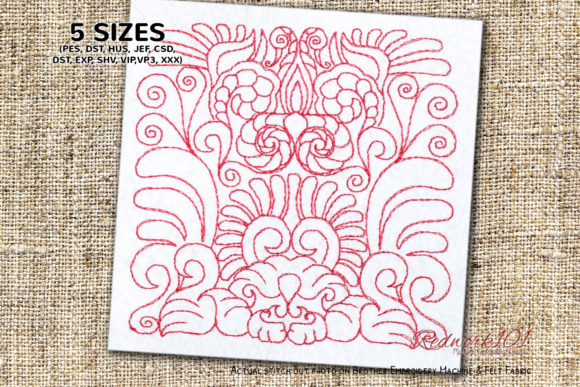A Close Look at the Swan Bird with Floral Zentangle Embroidery