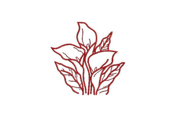 A Designer's Review of Redwork Flowers Lilies