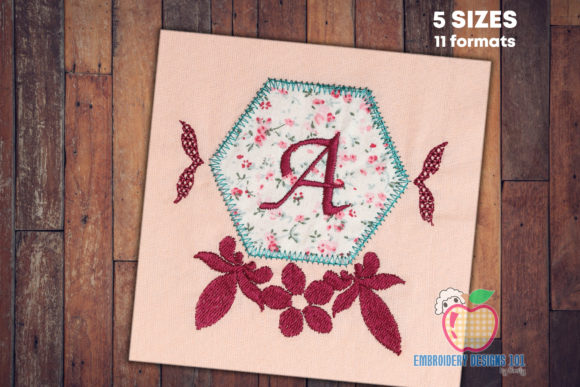 A Designer's Review: Polygamy Floral Frame Applique for Boutique Sweatshirts