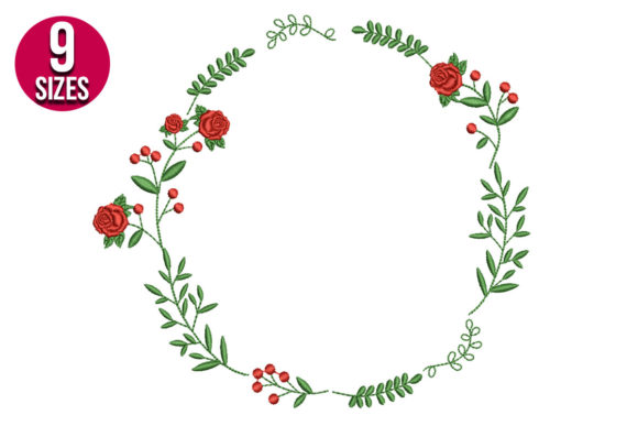 A Designer's Review: The Rose Wreath Embroidery File