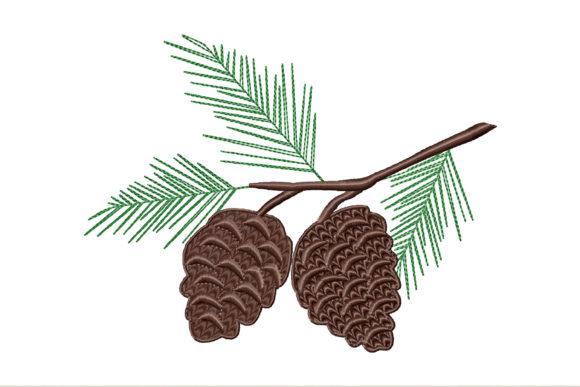 A Designer’s Review: The Pine Cone Embroidery Design for Personalized Gifts