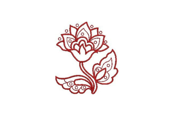 A Practical Review of the Redwork Flower Embroidery Design