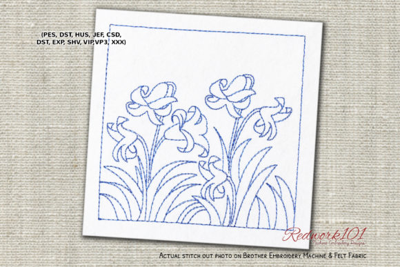 A Real-World Review of the Floral Pattern a Redwork Design