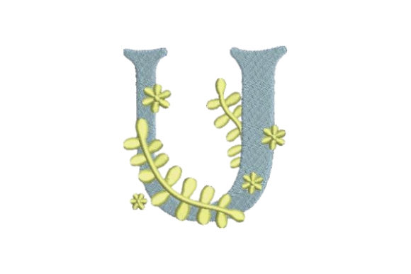 A Review of Floral Alphabet U for Boutique Apparel Projects