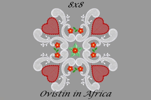 A Warm Review of the Beautiful Red Floral Heart Quilt Block