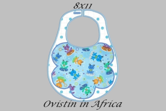 An Embroidery Designer's Review: Floral Style Baby Bib