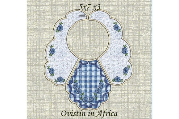 An Expert Look at the Blue Floral Baby Bib Embroidery Design