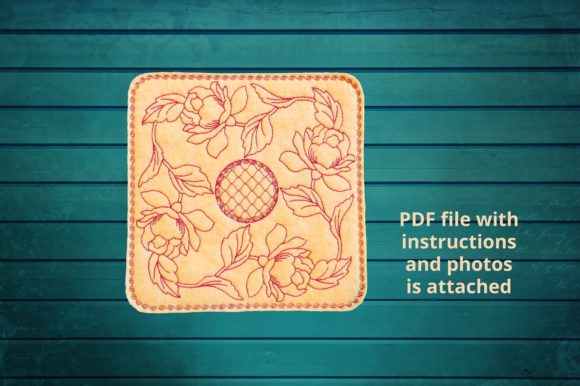 Coaster Roses Wreath Embroidery Design: A Designer's Review