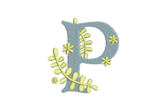 Floral Alphabet P: A Design Review for Business Merchandise
