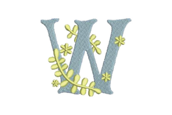 Floral Alphabet W: A Designer’s Review for Personalized Gifts
